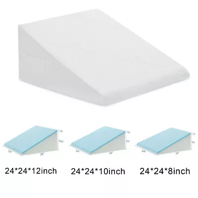 24*24*8/10/12  Memory Foam Bed Wedge Pillow W/ Washable Cover & Triangle Pillow • $24.99