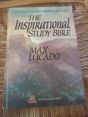 The Inspirational Study Bible Max Lucado 1991 Hardcover  • $9.99