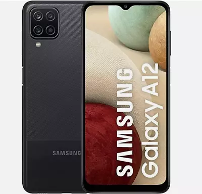 Samsung Galaxy A12 Nacho - Black 64GB Unlocked - Excellent. DUAL SIM • £79.99