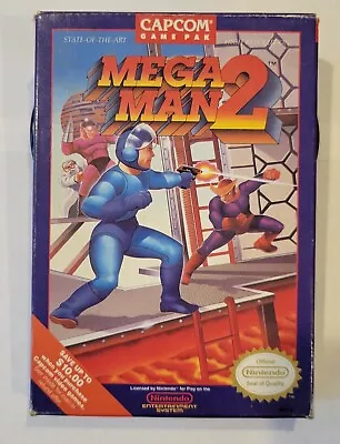 Nintendo NES Mega Man 2 Box & Manual  Tested Oval Seal Capcom   • $200