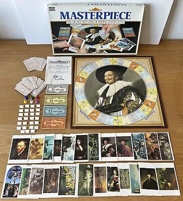 Rare Vintage 1987 Parker Masterpiece Art Auction Board Game - 100% Complete • £50