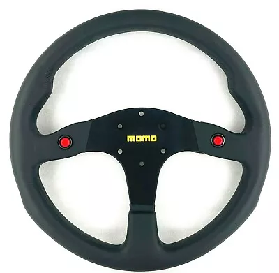 Genuine Momo Model Mod.80 Leather Steering Wheel 350mm. Track Race Rally. SALE • $206.49