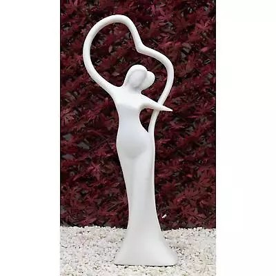 Dinova True Love White Statue Sculpture Modern Garden Ornament • £184.99