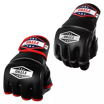 Fitso UFC Gloves MMA Boxing Muay Thi Kick Boxing Punch Bag & UFC Training Gloves • £11.57