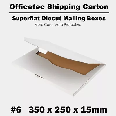 Mailing Box 350 X 250 X 15mm B4 Superflat Rigid Envelope Flat Mailer #6 • $159.90