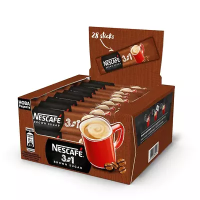 Nescafe 3 In 1 Brown Sugar Instant Coffee Single Packets 28x16.5g • $17.90