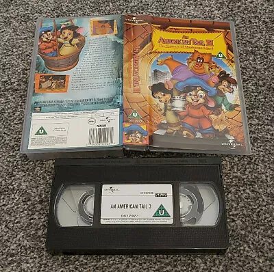 An American Tail Iii (3) The Treasure Of Manhattan Island Pal Vhs Video Kids • $6.78