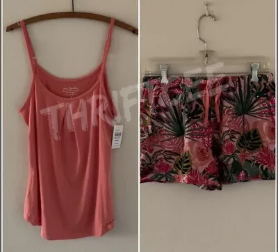 $39.99 • Buy NWT S Vera Bradley Tropical Floral Lounge Pajamas Set Tank Top Shorts Spring