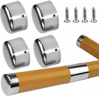 £11.74 • Buy 2 Pairs Handrail End Caps End Caps Round Handrail End Cap Handrail End Cover For