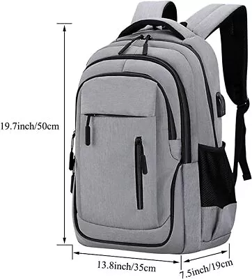 School Backpack Travel Laptop Bags 15.6 Inch Large Office USB Charging Port IPad • $97.67