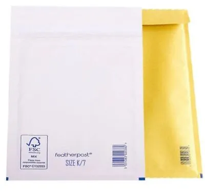 Genuine Bubble Padded Envelopes Mailers Postal Jiffy Bags Gold White All Sizes • £0.99