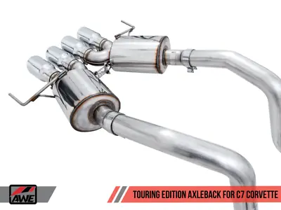 AWE Tuning Touring Edition Axle-Back Exhaust For 14-19 Chevy Corvette C7 Z06/ZR1 • $1495