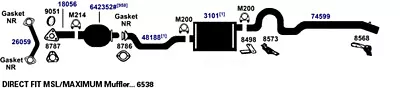 Exhaust Muffler Assembly AP Exhaust 7538 Fits 04-06 Mazda 3 • $125.68
