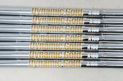 New True Temper Dynamic Gold X100 4-PW Steel Iron Shafts .355/40% OFF /FREE SHIP • $129