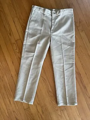 Vintage Bill Blass Beige Heavy Cotton Polyester Mens Pants 38x28 See Photos • $10