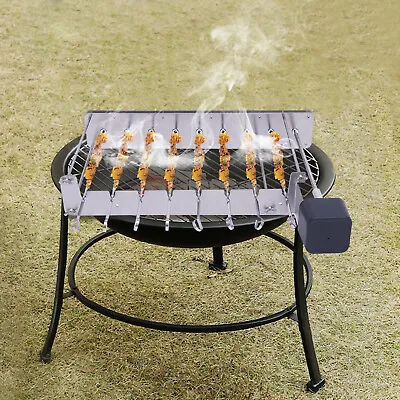Electric Rotating Barbecue Rotisserie Grill Rack Automatic BBQ Shelf 10 Skewers • $57