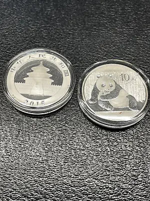 2015 Panda Coin 10 Yuan 1oz Ag.999 Panda Silver Coin. FREE SHIPPING. • $33