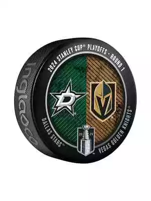 2024 Stanley Cup Playoffs Dallas Stars Vs Las Vegas Golden Knights Hockey Puck • $9.75