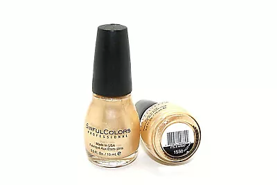 Sinful Colors Nail Polish  It's A Wrap 1550 0.5 Fl. Oz Gold Metallic Discount • $7