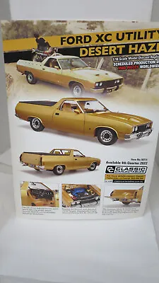 Classic 1/18 Dealers Brochure Only Ford Xc Falcon  Ute Utility  Desert Haze • $22.49