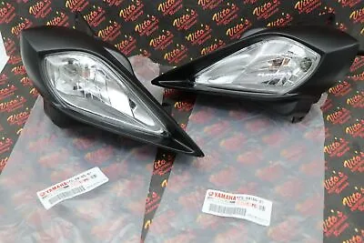 2 X Headlights + Bulbs + Plastic Surround + Socket Yamaha YFZ450 Raptor 700 700R • $179.99