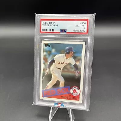 1985 Topps #350 Wade Boggs Boston Red Sox HOF PSA 8 NM-MT • $18