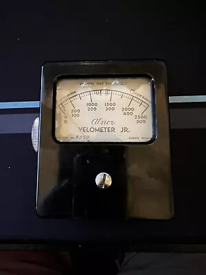 MADE IN USA - VINTAGE Alnor Velometer Jr. Type 8100 Air Velocity Meter W Case • $50