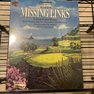 1990 The Case Of The Missing Links A Jigsaw Puzzle 500 Pcs. Sealed Fast Free Shp • $16.99