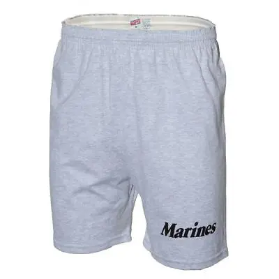 USMC 'Marines' Gray Shorts - Marine Corps Gray PT Shorts - NEW • $39.95