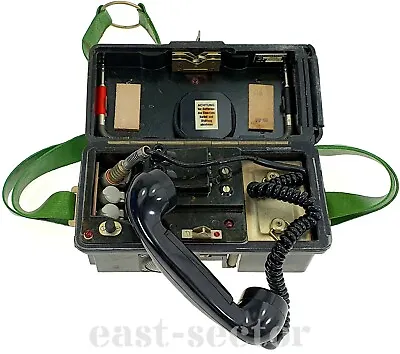 Military Vintage Field Bakelit Phone Telephone VEB FF63M German Army DDR Radio • $59