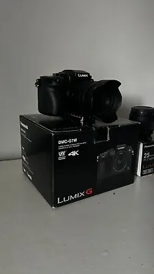 Panasonic LUMIX G7 Camera With 12-60mm F3.5 Lens & 25mm F1.7 Shutter Count 1115 • £635