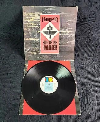 Manowar – Sign Of The Hammer LP 1984 Virgin – 70284 Vinyl Record Album LP  • $70
