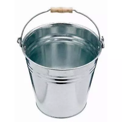 Marksman Galvanised Steel Bucket Silver 12Ltr 22020C • £8.98