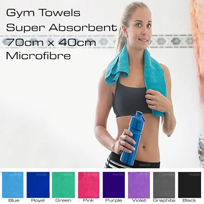 $10 • Buy Sport Gym Towel Absorbent Microfibre Micro Fiber Sport Travel - Quick Drying