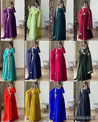£31.19 • Buy NEW Designer Party Wear Indian Pakistani Wedding Salwar Kameez Dress Suit