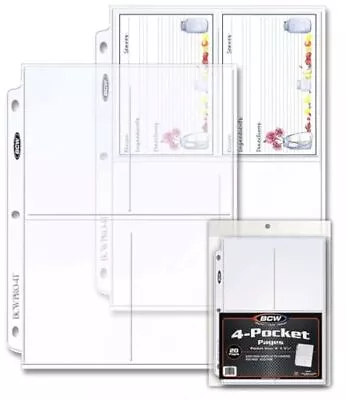Pro 4-Pocket Photo Page 3.5-Inch X 5.25-Inch (20 Pages) • $10.93