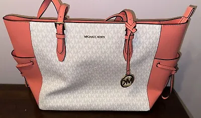 Michael Kors Large Drawstring Travel Tote (Grapefruit Multi) BRAND NEW WITH TAGS • $168