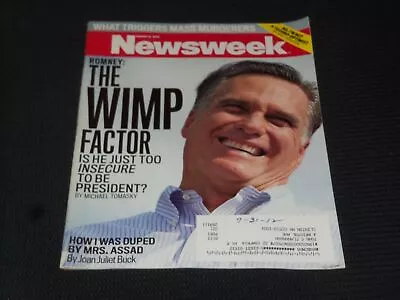 2012 August 6 Newsweek Magazine - Mitt Romney Front Cover - L 20515 • $39.99