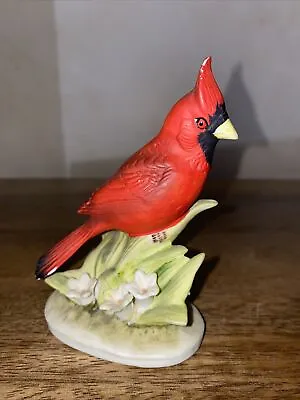 Vintage LEFTON Cardinal Bird Head Down 4.5 Inch Figurine KW464 JAPAN • $9.99