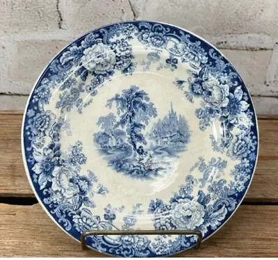 Vintage English Plate- Allertons Ltd. Kenilworth- Blue And White Plate • £86.78