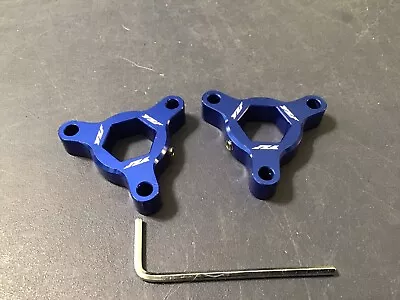 1998-10 Yamaha R1/ 09-10 R6 14mm CNC Fork Preload Adj Knob Set-Blue • $29.99