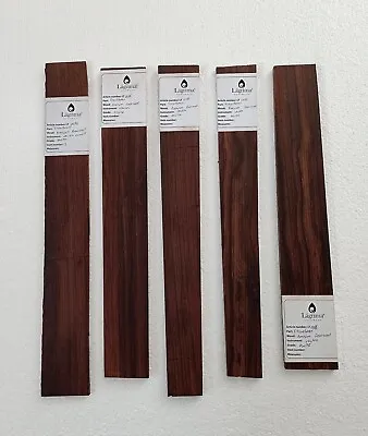 Black Amazon Rosewood Lot Of 5 Mandolin Fingerboards ( Tiny Holes Fixable) • $119