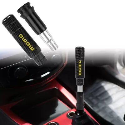 Universal MOMO Carbon Fiber Aluminum Automatic Gear Shift Knob Lever Shifter • $19.88