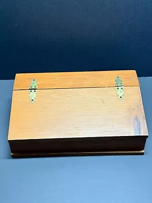 Wooden Lap Desk Vintage Hinged  • $17.99