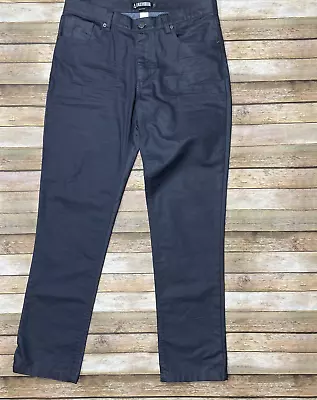 ALKEMY Black Waxed Jeans Mens Size 32 X 34- Great! • $24.99