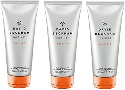 £37.22 • Buy UK Three Pack David Beckham Instinct Sport Shower Gel 3x200ml Three Pack Davi U