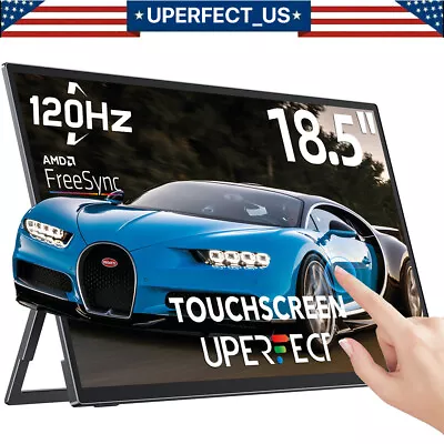 UPERFECT 18.5'' Portable Touchscreen 120hz Monitor W/VESA & 180° Adjustable Used • $159.99