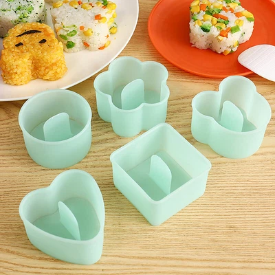 Cartoon Onigiri Mold Sushi Rolls Rice Ball Bento Mould Set Diy Kitchen Tool TOP2 • £7.26