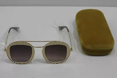 $179.99 • Buy Gucci Sunglasses GG0105S 002 Gold-Gold-Brown, 47-27-145