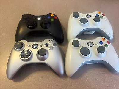 | Lot Of 4 | Xbox 360 Controllers For Parts Repair Only(AS IS) • $32.99